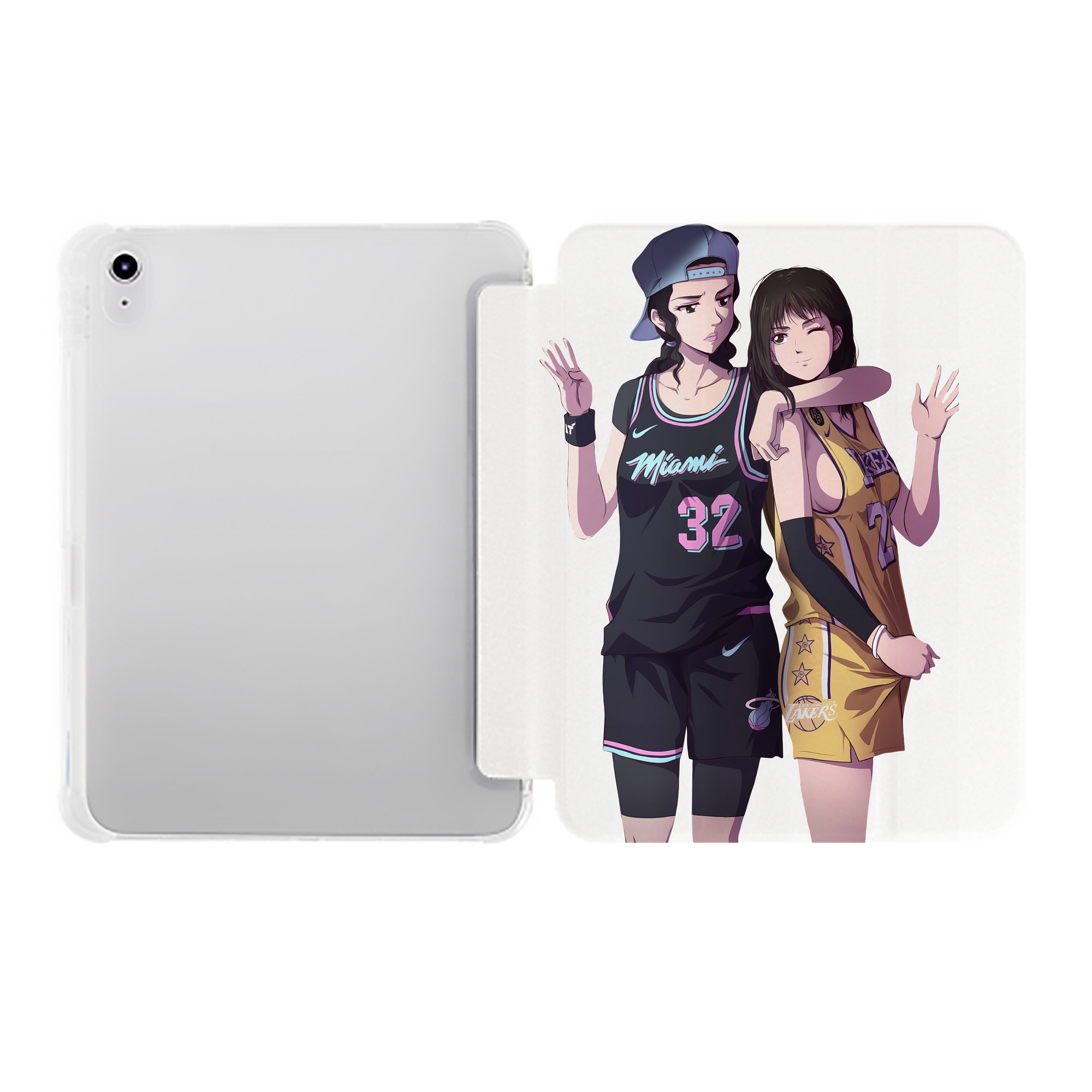 （画像用） SLAM DUNK／スラムダンク IPad ケース ペン収納付き 三つ折りスタンド PUレザー×シリコン 対応機種9.5/10.5/10.9インチ